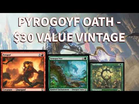 $30 Value Vintage Oath of Druids into GIANT Pyrogoyfs and NORMAL SIZED Dreadhorde Arcanists! Magic