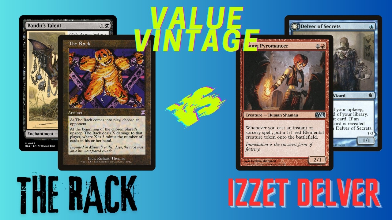 Classic Archetypes Reborn for $30! | The Rack vs Izzet Delver | Value Vintage | Magic: the Gathering